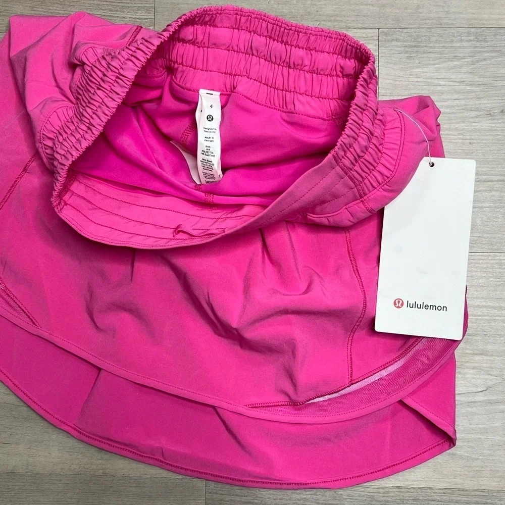 Lululemon Hotty Hot HR Skirt *Long, Sonic Pink, size 4 NWT